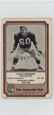 1974 Fleer Team Cloth Patch Stickers The Immortal Roll Chuck Bednarik HOF 13vr