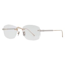 Cartier C de Cartier Demo Rectangular Men's Titanium Eyeglasses CT0228O 001 54
