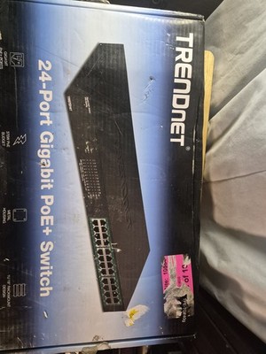 TRENDNET TPE-TG240G 24-Port Gigabit PoE+ Ethernet Switch - Open Box