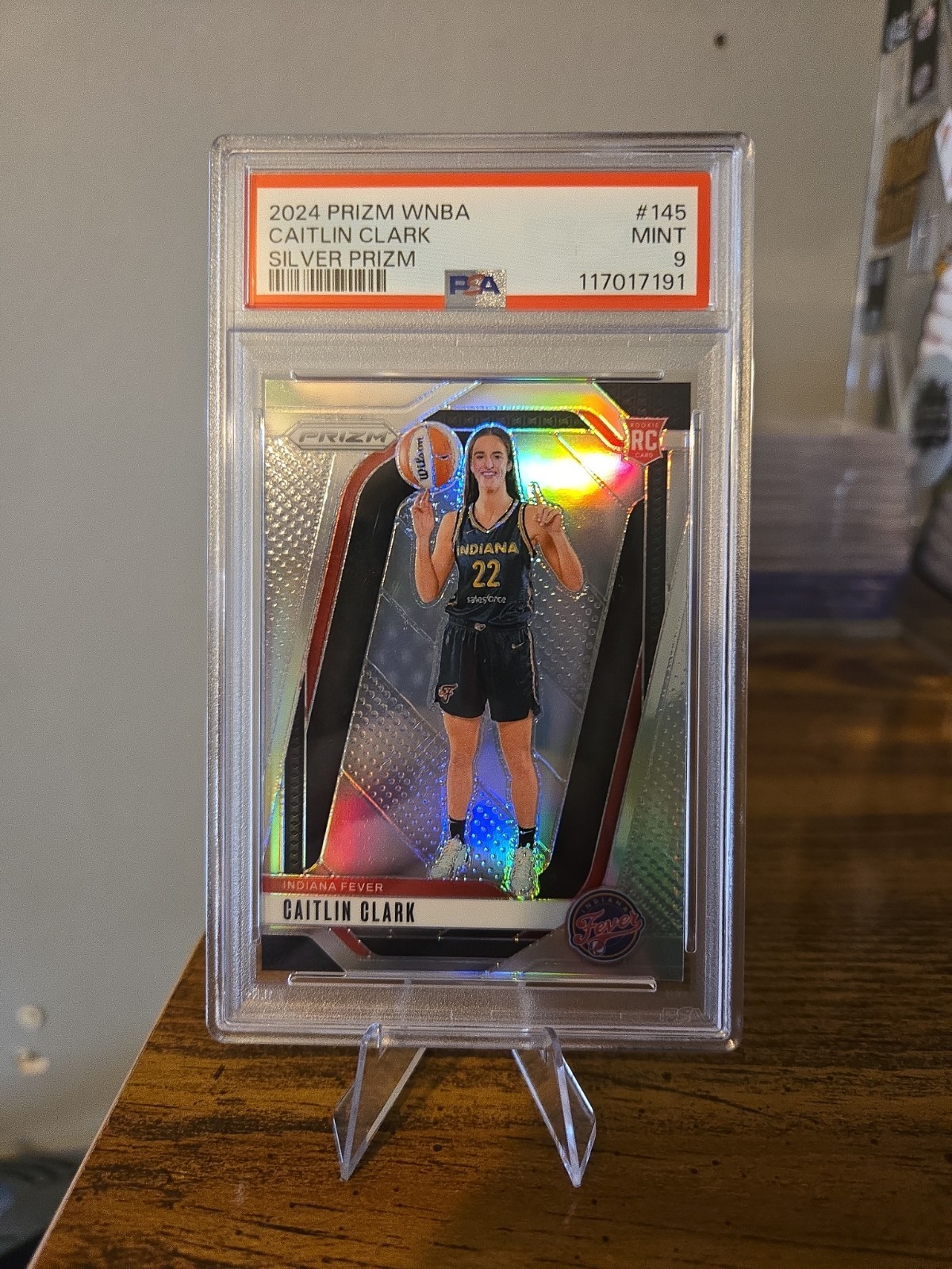 Caitlin Clark Rookie Silver Prizm PSA 9!!🔥