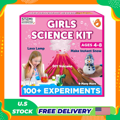 SCIENCE KIT FOR GIRLS AGES 4-8: Dive into science with the Butterfly Edufields G