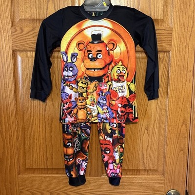 Five Nights at Freddy's Pajamas Set. Shirt 14  X 13.5 Bottom 20  X 20  Inseam