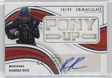 2023 Panini Immaculate Collegiate /99 Rashee Rice #TS-RRI Auto rf2