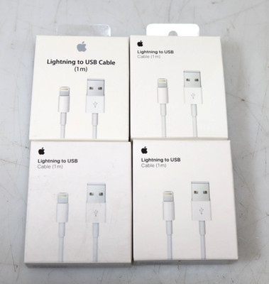 LOT 4x New Genuine Apple Lightning to USB A Cable (1m) A1480