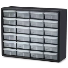 10124, 20 In. W X 6 3/8 In. D X 15 13/16 In. H, 24-Compartment Drawer Small Part