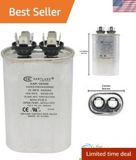 Top Quality 10 MFD Oval Capacitor - 370/440 Volt for Air Conditioner Units