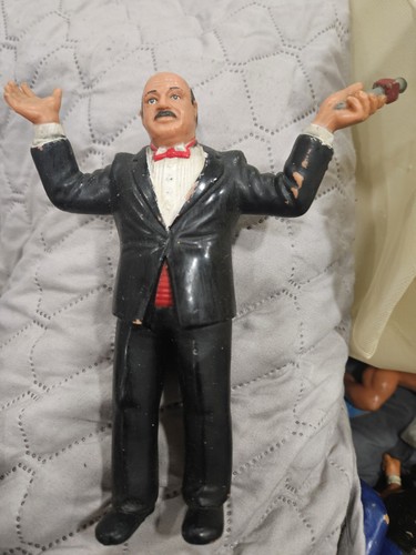 WWF LJN Series 4 Mean Gene Okerlund Wrestling Figu...