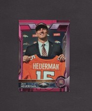 2015 Topps - Rookie Jeff Heuerman #465 BCA Pink #/499 RC ROOKIE CARD. rookie card picture