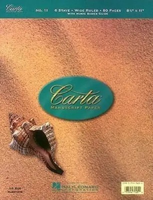 Carta Manuscript Paper No. 11 - Children's | Hal Leonard Corp | Taschenbuch