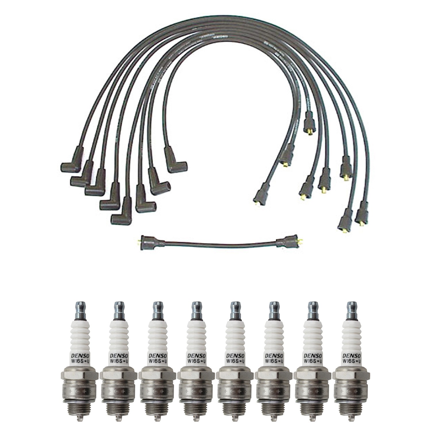 Denso Ignition Wire and Spark Plug Kit for Chevrolet Chevy II El Camino V8