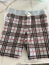 Burberry Kids Flat Front Knitted Shorts