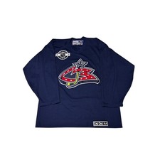 Columbus Blue Jackets NHL Hockey CCM Jersey Men's Size Medium Navy Blue