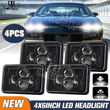 Fit For Chevrolet Camaro Iroc-z Z28 1982-1992 4x 4x6inch Led Headlights Hilo