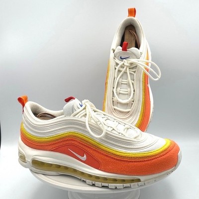 Nike Mens Air Max 97 Size 10 University Gold Orange White