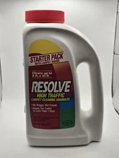 USED RESOLVE High Traffic Carpet Cleaning Granules Discontinued