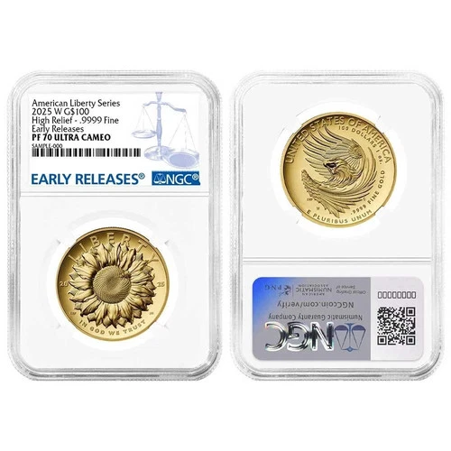 2025 W Gold American Liberty $100 NGC PF70 Ultra Cameo Early Releases W/OGP