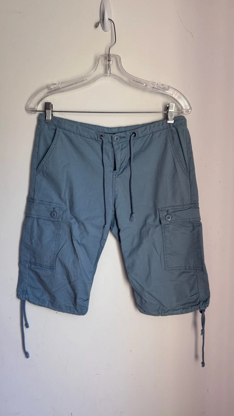 prAna Organic Cotton Cargo Shorts | Blue Gray | Size 4 | Y2K Utility
Opens in a new window or tab