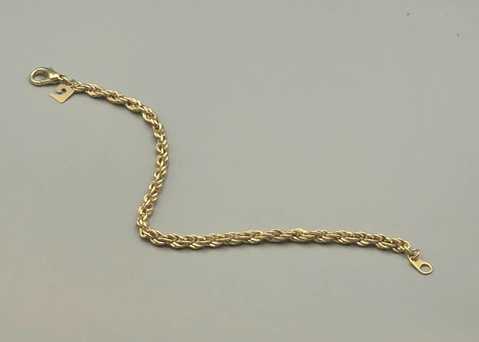 Pierre Cardin Armband vergoldet Edelstahl Vintage 60er–80er ungetragen 18,8 cm - Bild 4 von 4