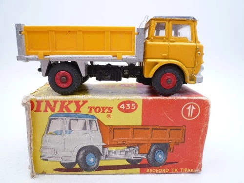 VINTAGE DINKY TOYS 435 BEDFORD TK TIPPER IN ORIGINAL PART BOX 1964-66