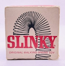 Vintage James Industries Slinky Original Walking Spring Toy With Box