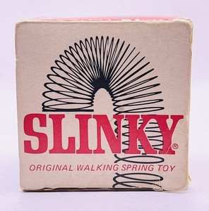 Vintage James Industries Slinky Original Walking Spring Toy With Box