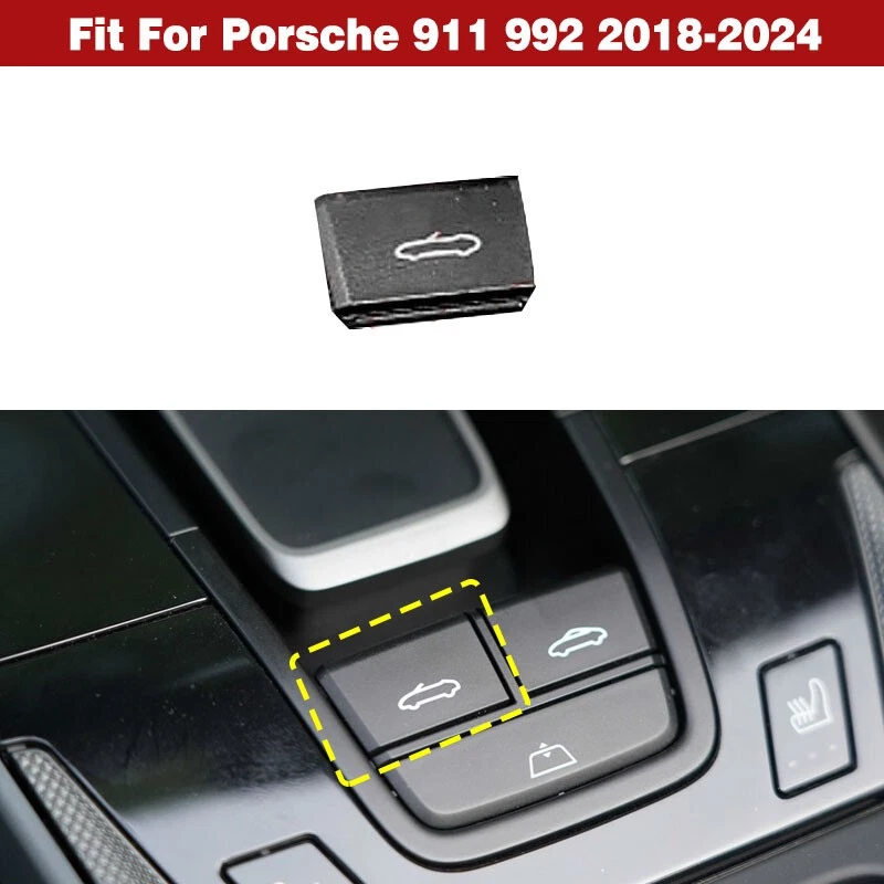 New Convertible Open Switch Push Button Cover Cap For Porsche 911 992 2018-2024 Foto 2 de 4