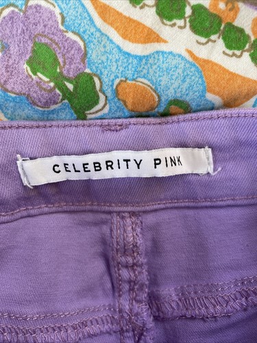 NEW celebrity Lavender purple shorts Juniors Women’s Size 3/26 - Picture 7 of 7