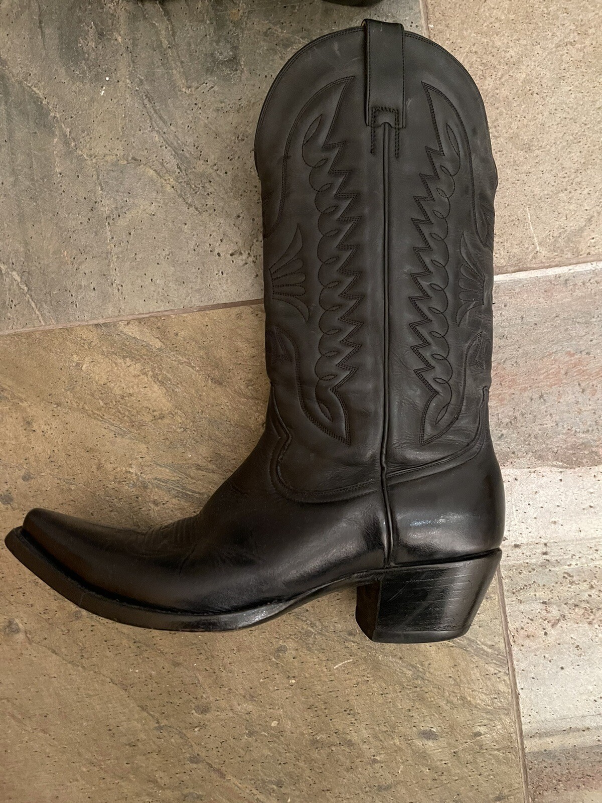 Used Men's Heritage Boot Company Black Cowboy Boots Size 9M eBay