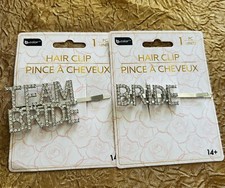 Hair Clips BRIDE TEAM BRIDE 2pcs