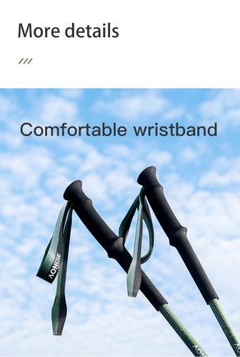 AONIJIE Bastoncini da trekking leggeri bastone da passeggio estensibile 7075 lega di alluminio - Foto 17 di 24