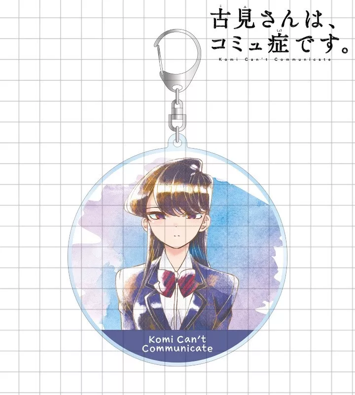 Anime Keychain Komi Can't Communicate Komi Shoko Keyring Hanging Accessories