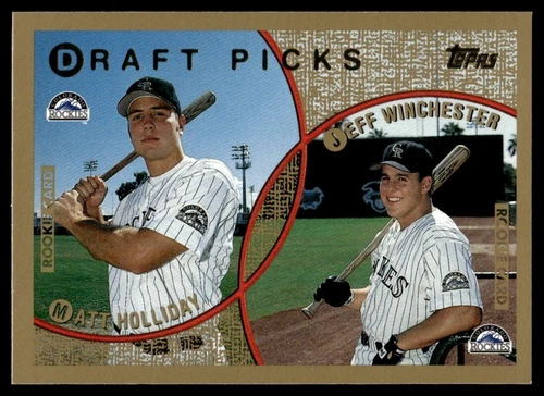 1999 Topps #442 Matt Holliday RC Jeff Winchester Colorado Rockies DP
