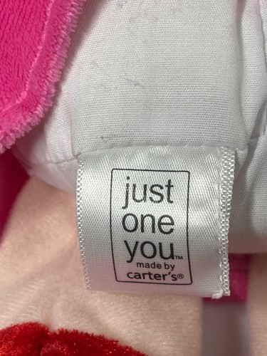 Carter's Just One You Doll plush pink blue eyes blonde hair 10" Valentine's Day - Picture 3 of 5