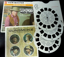 Gunsmoke CBS TV Program "The Rat Trap" View-Master 3 Reels Packet 1972 Western