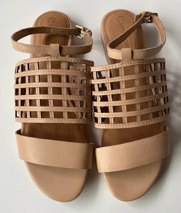 womens nude flat sandals
