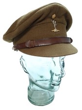 No2 Dress Hat Officer Vintage British Army Signals (KC) Insignia Size 55cm