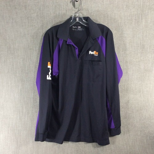 FedEx Freight Long Sleeve Polo Men's L 
