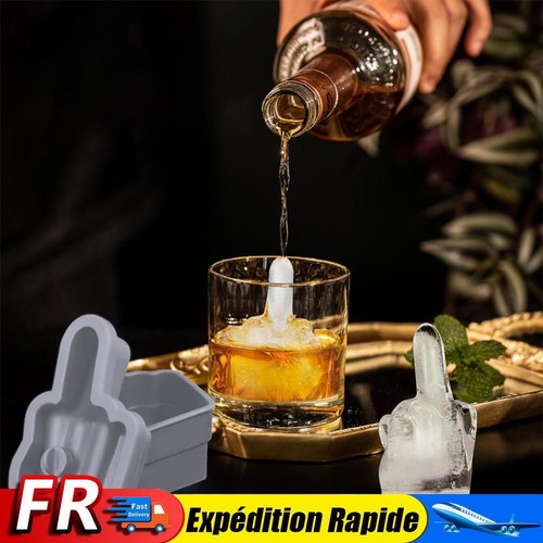 Middle Finger Ice Middle Finger Ice Cube Mold BPA Free Leakproof for Whiskey Cocktails ...