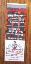 CINCINNATI, OHIO MATCHBOOK COVER: Mc INTOSH DINING ROOM 1970s MATCHCOVER -D