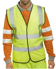 Image of B SEEN HI VIS WAISTCOAT SIZE X LARGE BOX OF 50