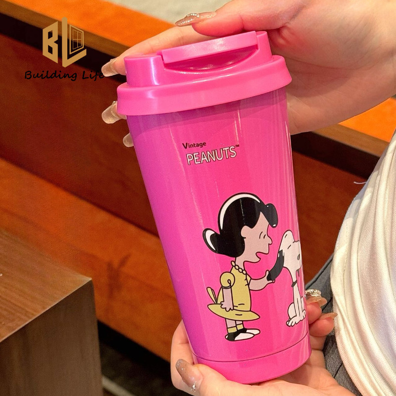 New 2025 Starbucks X Snoopy Limited Pink 16oz Cup Stainless Steel