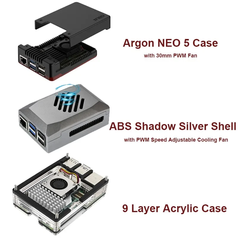 Raspberry Pi 5 Kit 4G 8G RAM BCM2712 Python 5B 4Kp60 PCIe 2.0 RTC Optional Metal - Image 2 of 4