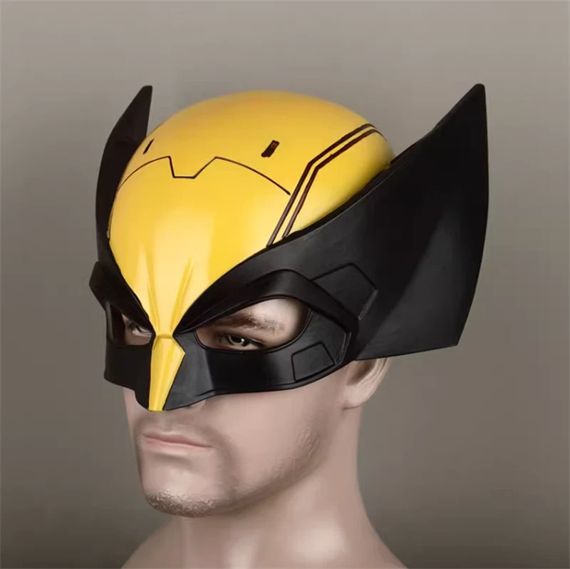 Deadpool 3 Wolverine PVC Half Face Mask Cospaly Helmet Halloween Props Adult Cos - Image 3 of 4