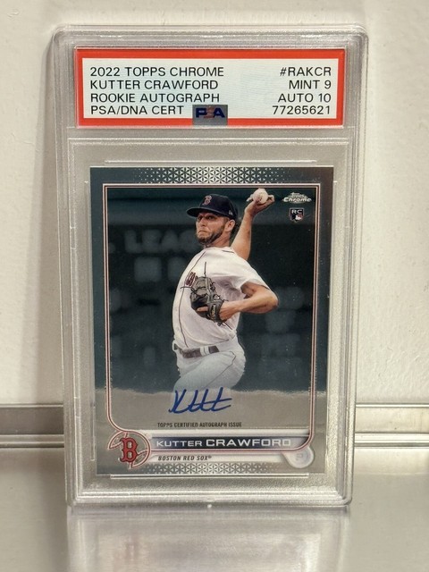 Kutter Crawford 2022 Topps Chrome #RA-KCR RC Auto 10 PSA 9