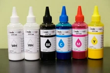 INKXPRO 6X100ml Professional DTF Direct to film Ink for Epson Printers 