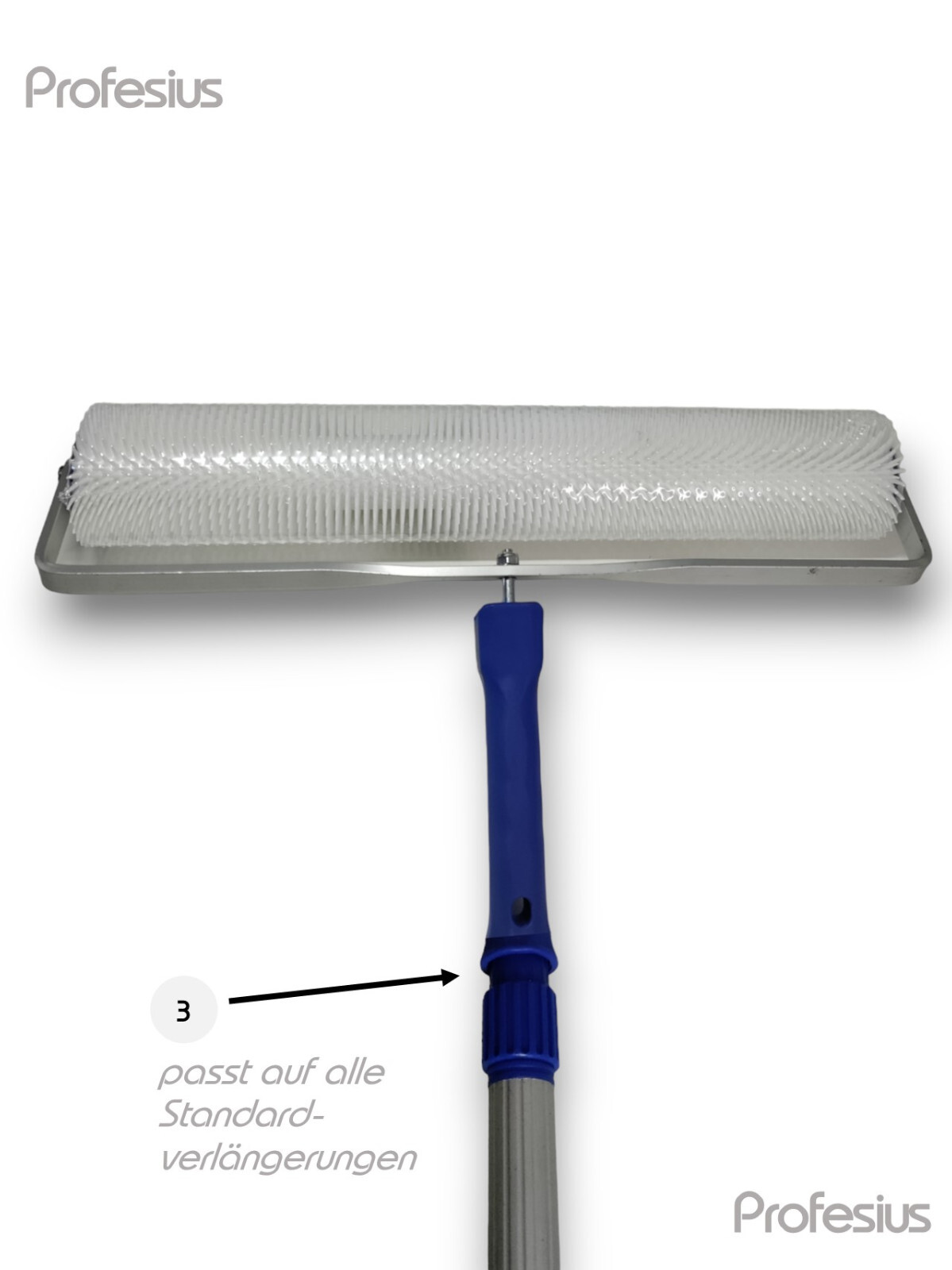 Profesius Entlüftungroller SET 50cm Nagel- Stachelwalzemit Bügel Nagelschuhe