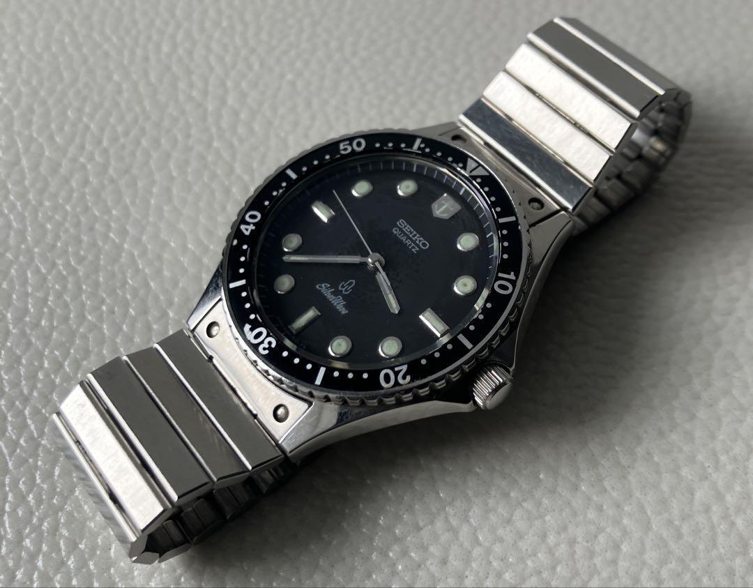 Seiko Silver Wave Quartz Diver 6030-6000, Black Dial, Used, Case: 40x34mm SV115 Seiko Silver Wave Quartz Diver 6030-6000, Black Dial, Used, Case: 40x34mm SV115