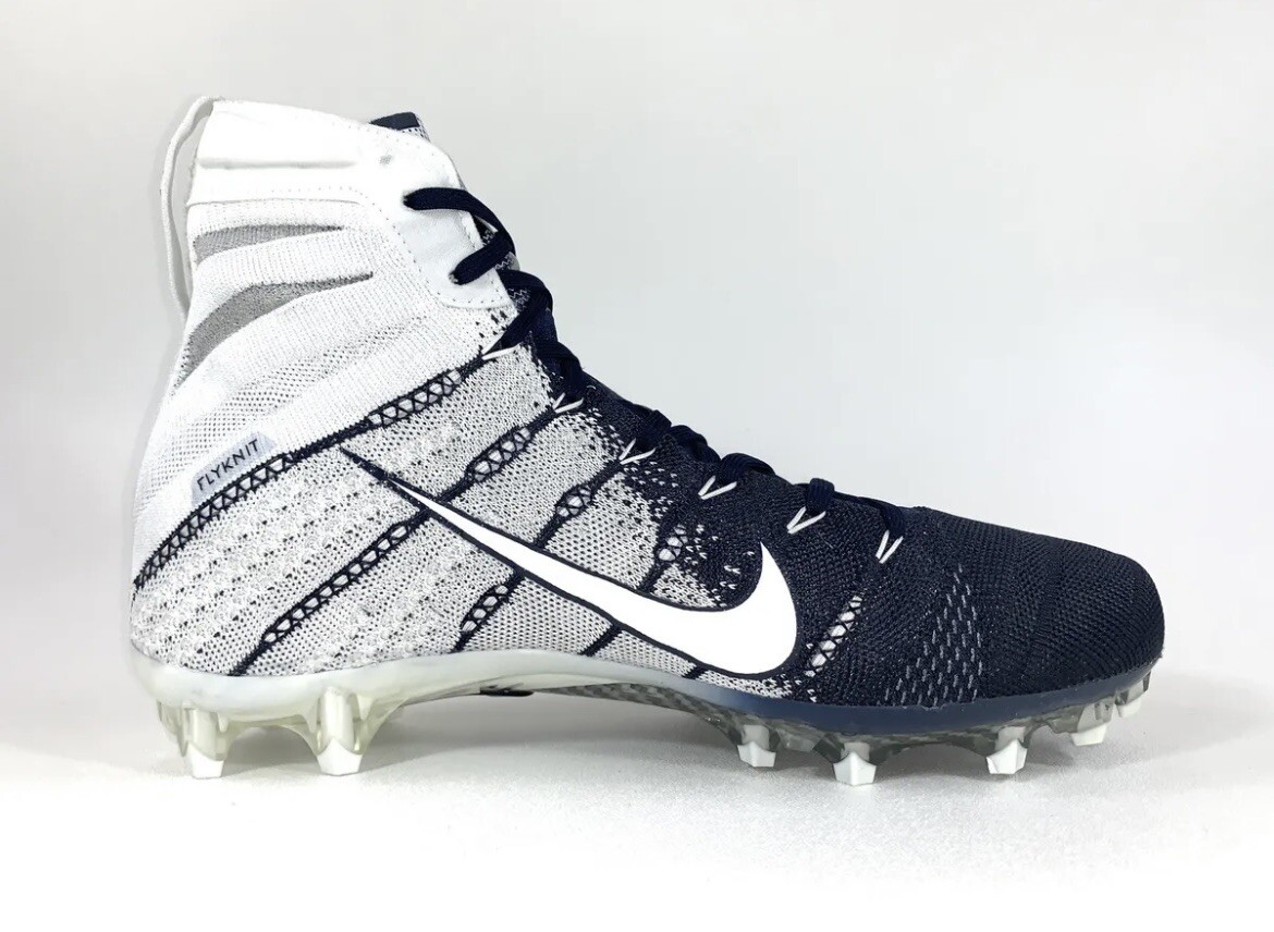 Nike Vapor Untouchable 3 Elite White Navy Football Cleat