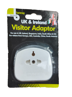 Electrolite 46330 Worldwide to UK 2 Pins to 3 Pins Travel Plug  