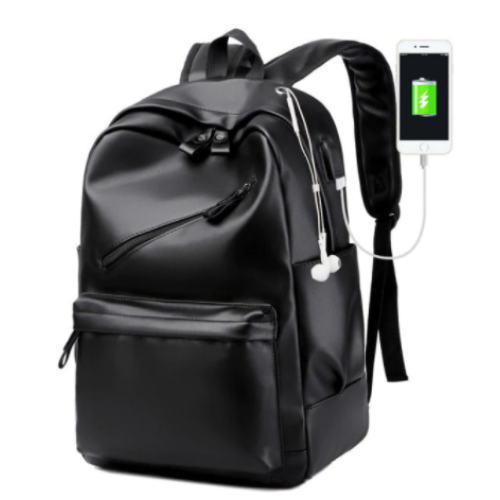Zaino in Pelle per Uomo e Donna Borsa per Lavoro Sportivo Scuola Ufficio  Nero | eBay